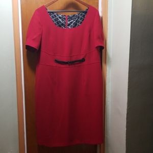 Taheri Arthur S. Levine Fully Lined Red Dress